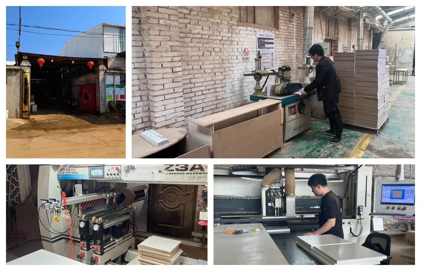 Furniture factory environment and workflow overview
