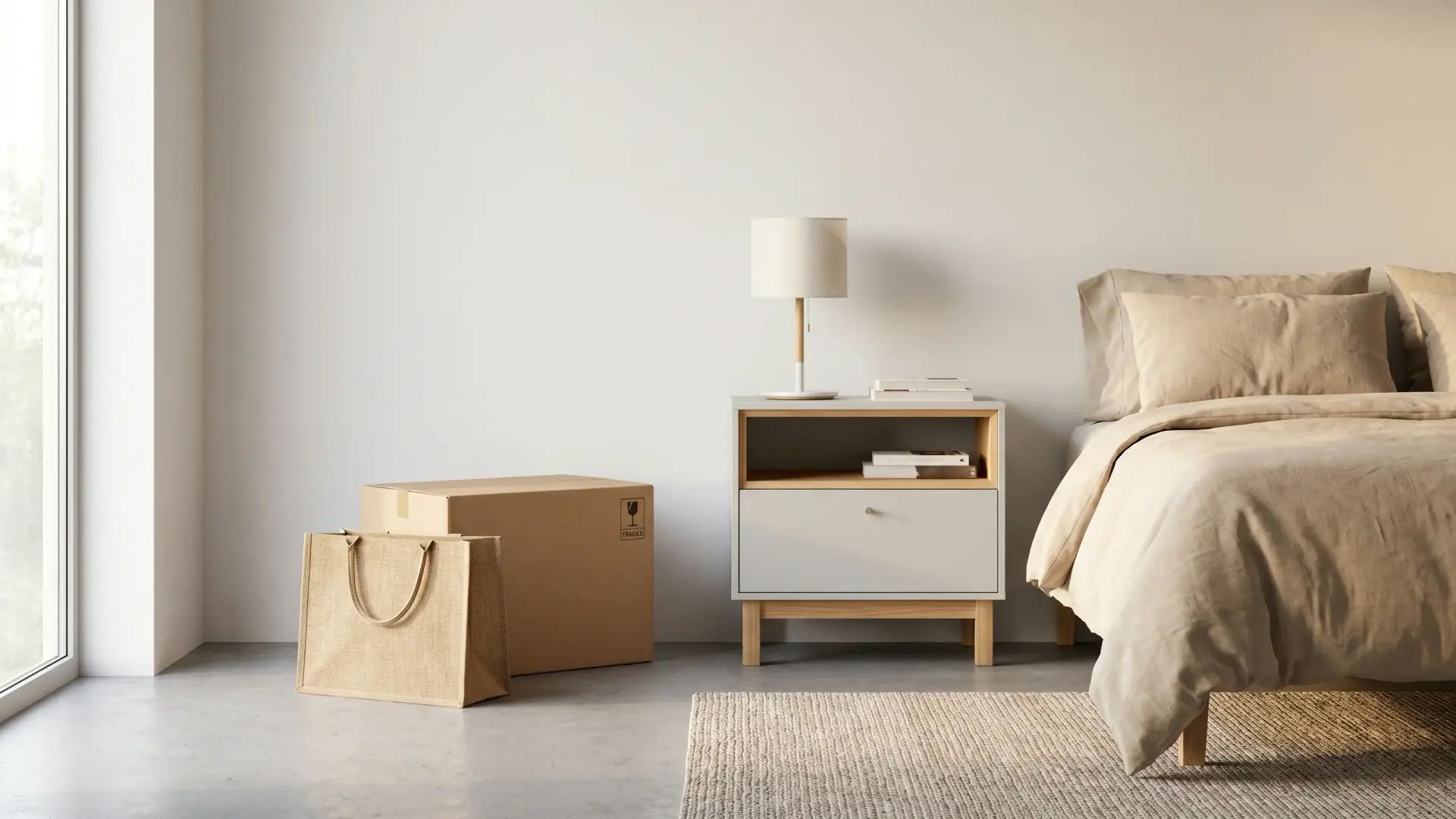 Ecommerce-oriented bedside table sourcing workflow and packaging readiness