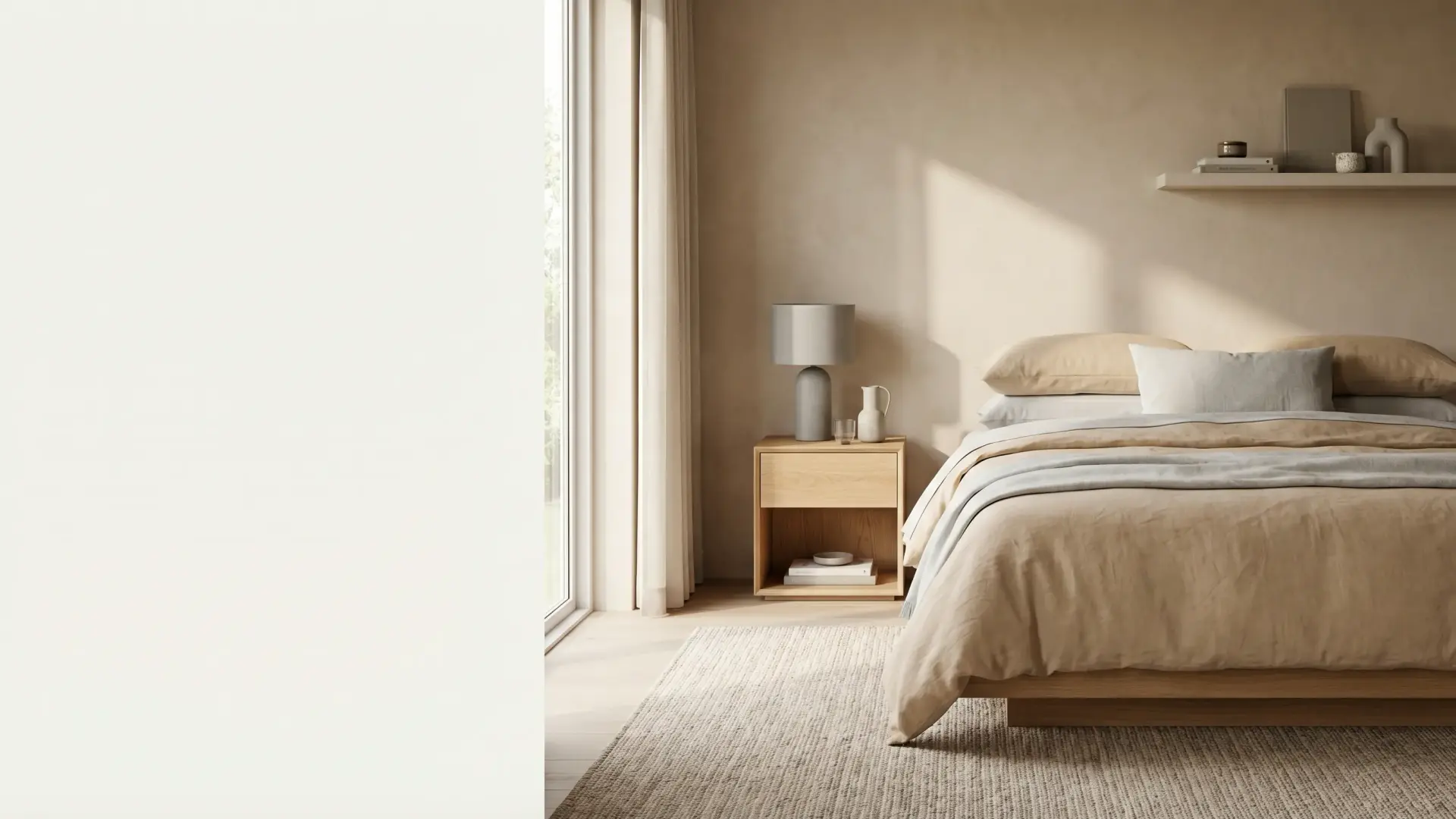 Hotel guest room bedside table setup for OEM and ODM sourcing